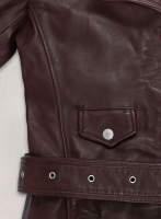 (image for) Eiza Gonzalez Leather Trench Coat