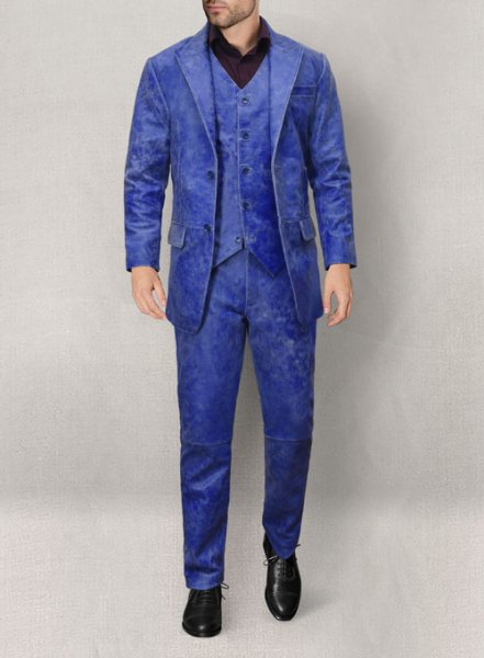 (image for) Artistic Blue Leather Suit