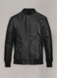 (image for) Black Ostrich Tom Cruise Leather Jacket #2