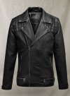 (image for) Ironwood Black Biker Leather Jacket