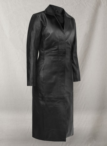 (image for) Selena Gomez Leather Long Coat