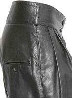 (image for) Pleated Leather Shorts Style # 363