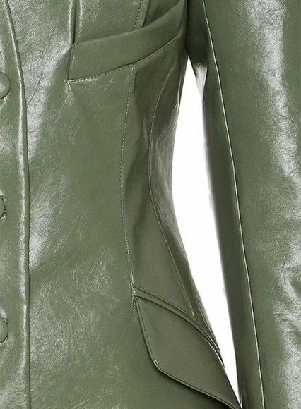 Chelsea Leather Long Coat