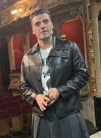 (image for) Oscar Isaac Leather Jacket