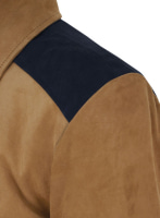 (image for) Soft Saddle Brown Suede Cristiano Ronaldo Leather Jacket #1