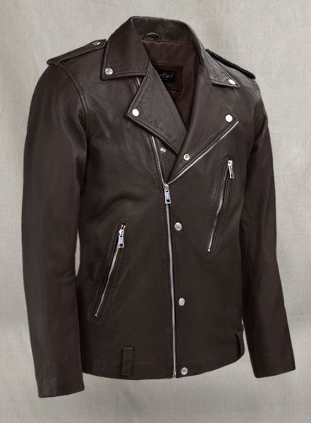Beast Brown Biker Leather Jacket