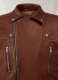 Dauntless Tan Biker Leather Jacket