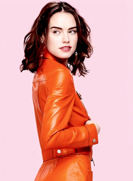 Daisy Ridley Leather Jacket