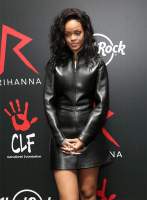 (image for) Rihanna Leather Skirt