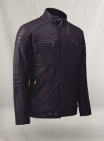 (image for) Firefly Moto Purple Biker Leather Jacket