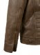 Vintage Gravel Brown Leather Jacket # 657