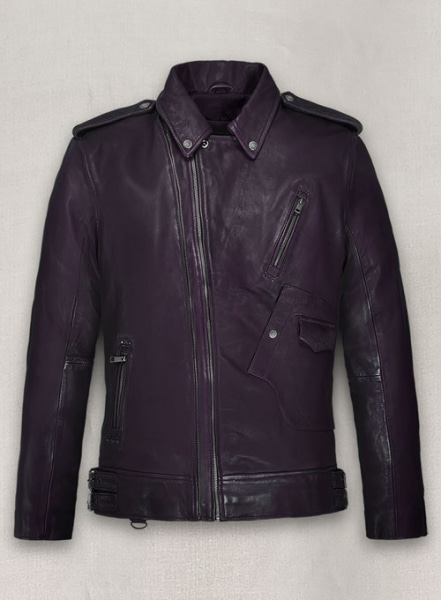 (image for) Falcon Purple Rider Leather Jacket