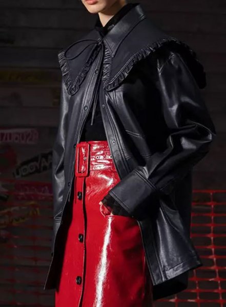 (image for) Oaklane Leather Trench Coat