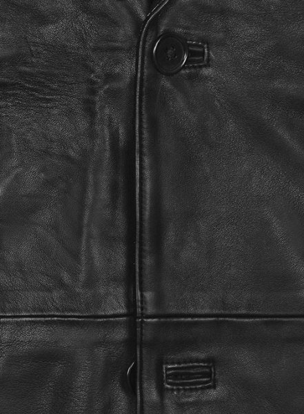 (image for) Black Hampton Leather Blazer