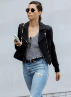 (image for) Jessica Biel Leather Jacket