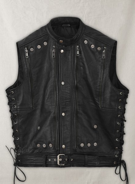 (image for) Leather Biker Vest # 333
