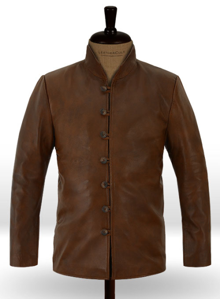 (image for) Spanish Brown Tom Riley Da Vinci\'s Demons Leather Jacket