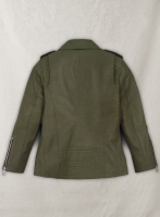 (image for) Basicallo Green Rihanna Leather Jacket #1