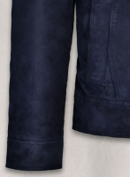 (image for) Royal Blue Suede Leather Jacket # 700