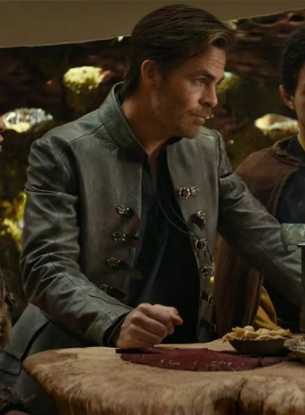 Chris Pine Dungeons and Dragons Leather Jacket