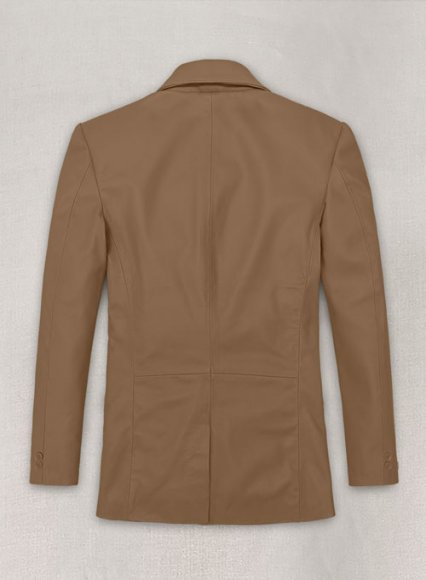 (image for) Soft Amazon Brown Leather Blazer