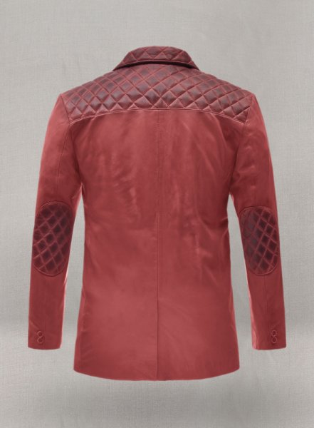 (image for) Harper Burnt Red Leather Blazer