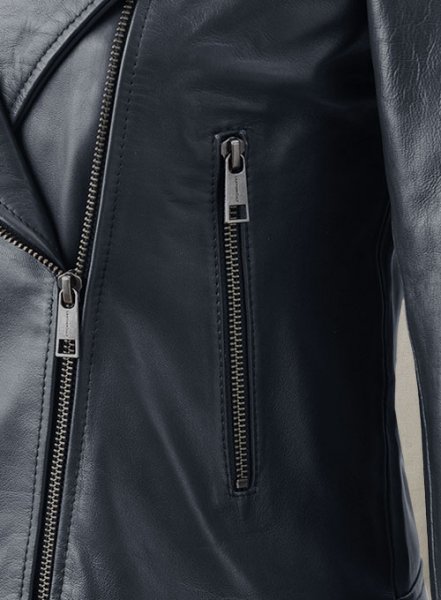 (image for) Dark Blue Leather Jacket # 237