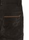 Soft Dark Brown Leather Biker Jeans #512