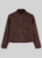 (image for) Rover Brown Danika Yarosh Jack Reacher Leather Jacket