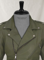 (image for) Basicallo Green Rihanna Leather Jacket #1