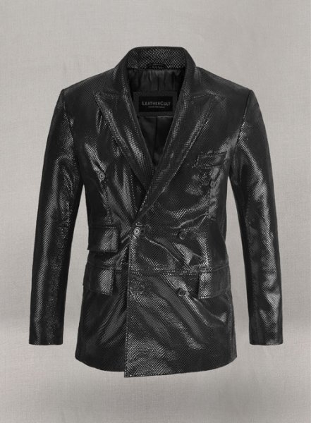 Double Breasted Leather Suit