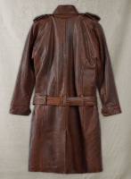 (image for) Spanish Brown Leather Long Coat #203