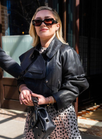(image for) Florence Pugh Leather Jacket