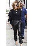 (image for) Rihanna Leather Joggers Replica