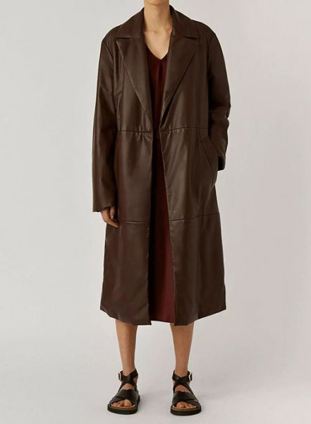 (image for) 90s Vintage Leather Long Coat