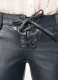 Leather  Biker Jeans - Style #506