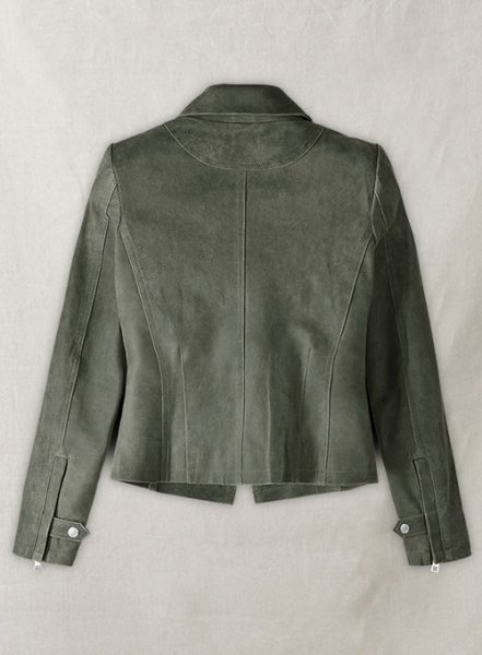 (image for) Vintage Italian Olive Leather Jacket #277