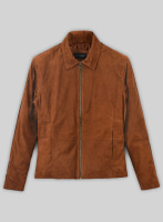 (image for) Soft Tan Brown Suede Daniel Craig Spectre Leather Jacket