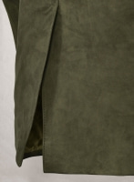 (image for) Woodland Green Suede Western Leather Blazer