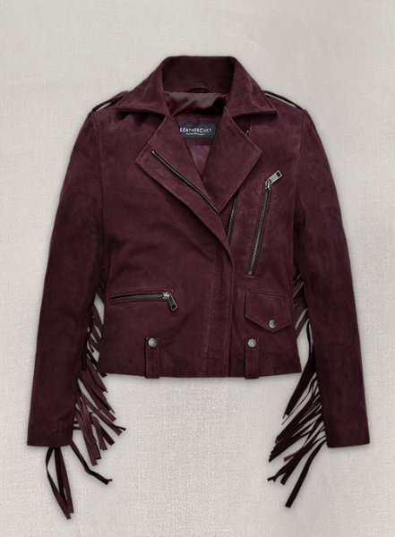 Grapevine Suede Kendall Jenner Leather Jacket # 3