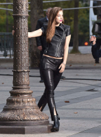 (image for) Barbara Palvin Leather Top