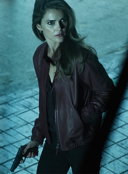 (image for) Keri Russell The Americans Leather Jacket