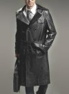 Leather Long Coat #205