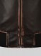 Rubbed Dark Brown Lionel Messi Leather Jacket #1