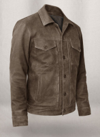 Vintage Gravel Brown Ryan Reynolds Leather Jacket #3 : LeatherCult ...