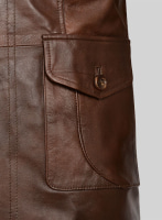 (image for) Spanish Brown Leather Blazer - #716