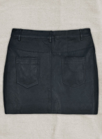 (image for) Winsor Gray Stretch Leather Skirt - L Mini