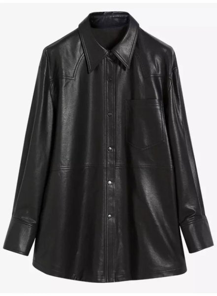 (image for) Oaklane Leather Trench Coat