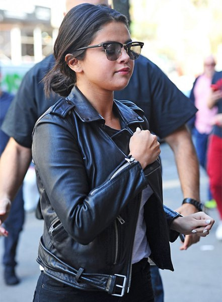 (image for) Selena Gomez New York Leather Jacket