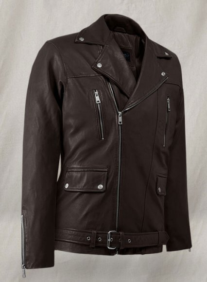 (image for) Dauntless Brown Biker Leather Jacket